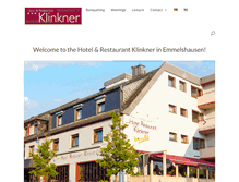 Tablet Screenshot of hotel-klinkner.de